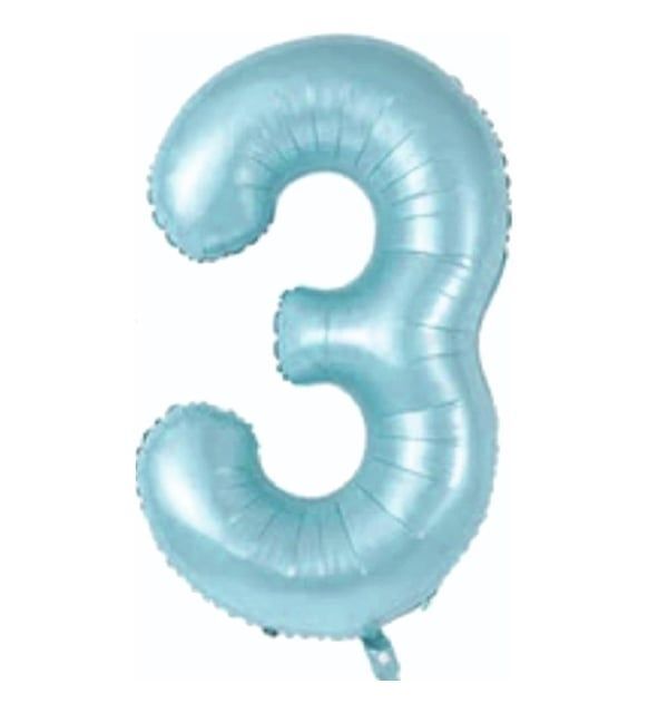 FOLYO RAKAM BALON 34 İNÇ MAVİ 3