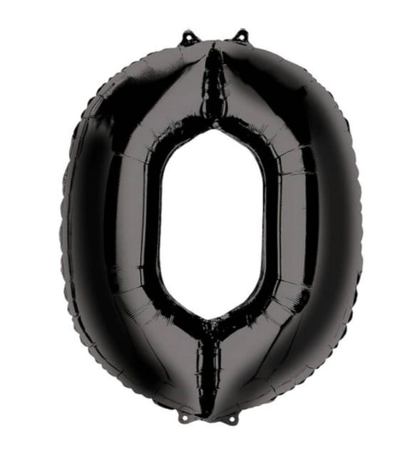 FOLYO RAKAM BALON 34 İNÇ SİYAH 0