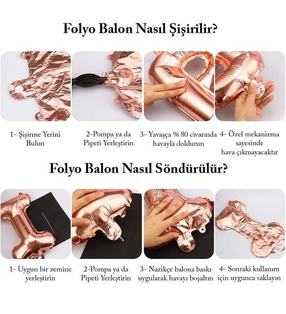 FOLYO RAKAM BALON 34 İNÇ KOYU MAVİ 0