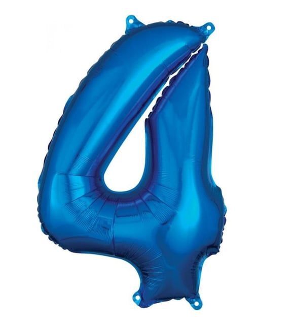 FOLYO RAKAM BALON 34 İNÇ KOYU MAVİ 4