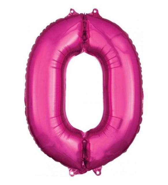 FOLYO RAKAM BALON 34 İNÇ KOYU PEMBE 0