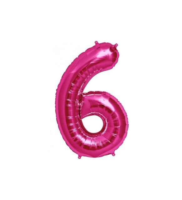 FOLYO RAKAM BALON 34 İNÇ KOYU PEMBE 6