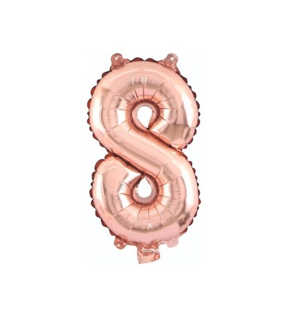 FOLYO RAKAM BALON 34 İNÇ ROSE GOLD 8