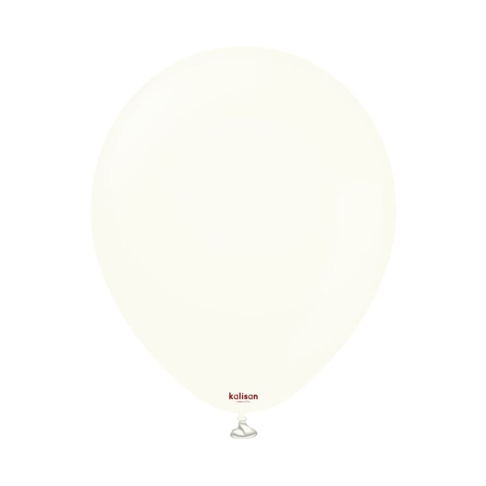 12'' Retro Balon Beyaz 100’lü