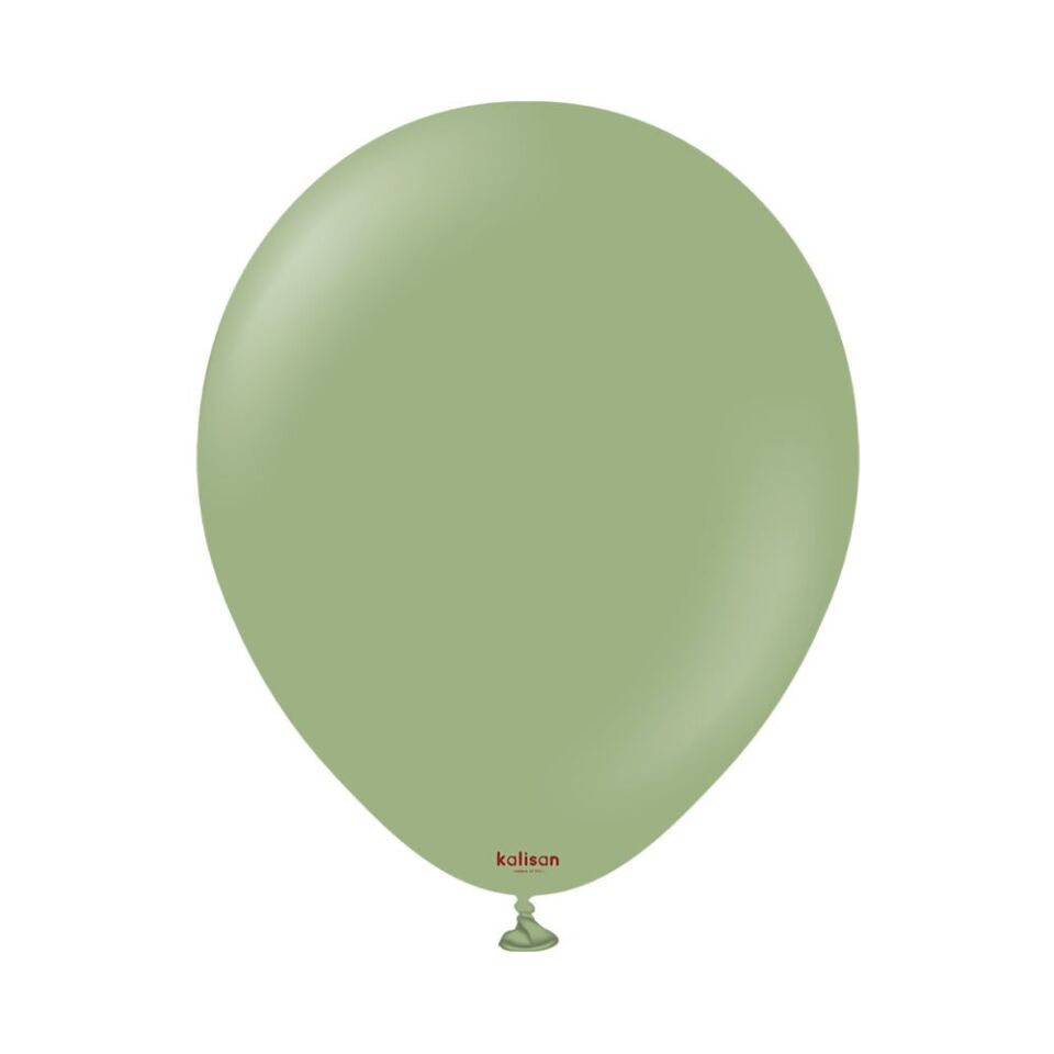 12'' Retro Balon Okaliptus 100’lü
