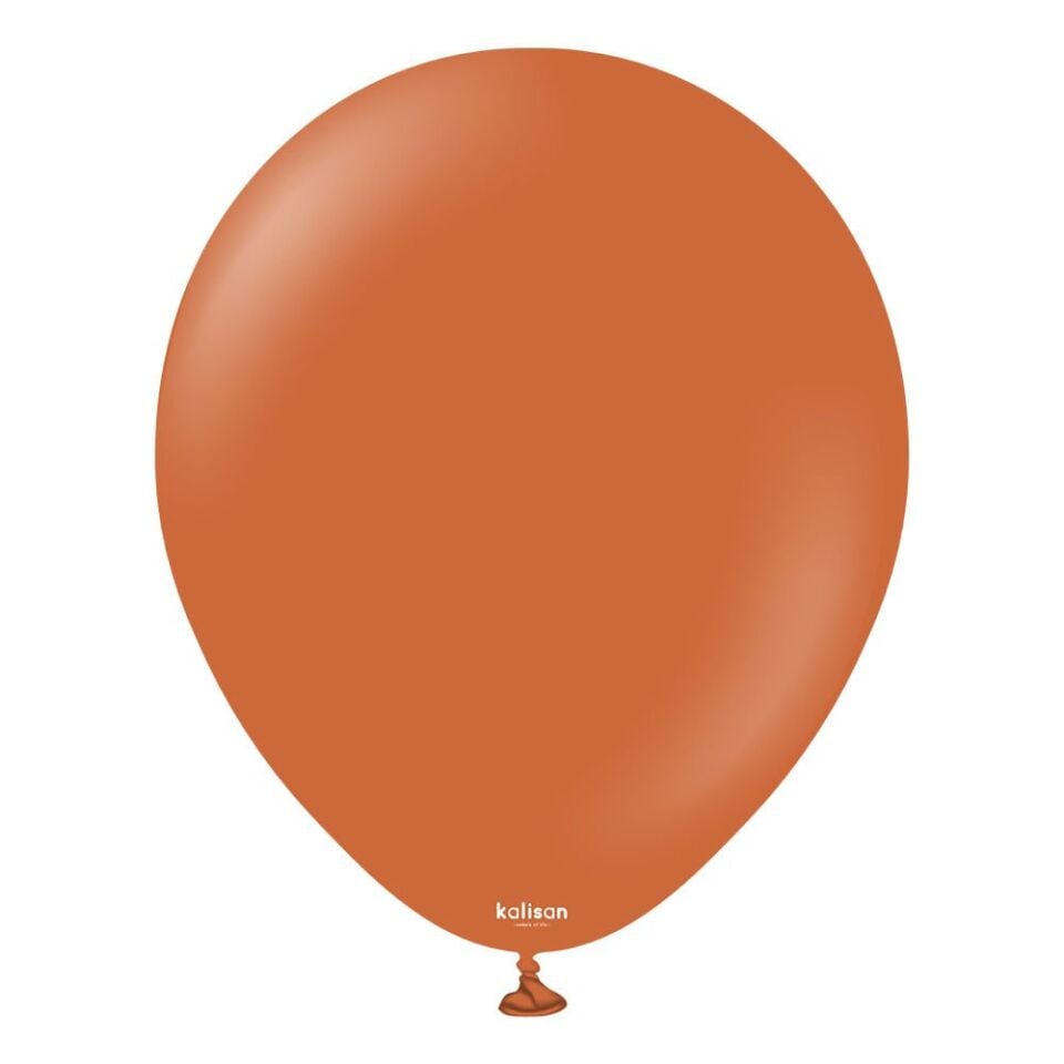 18'' Retro Balon Yanık Turuncu 5'li