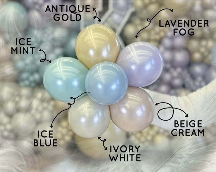 5'' Aura Balon Ivory White 50'li