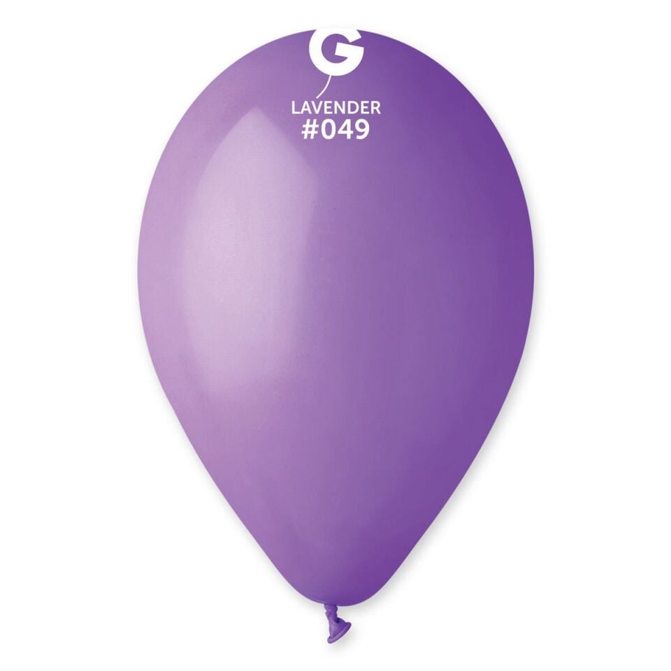 13''Pastel Lila Balon 100' Lü