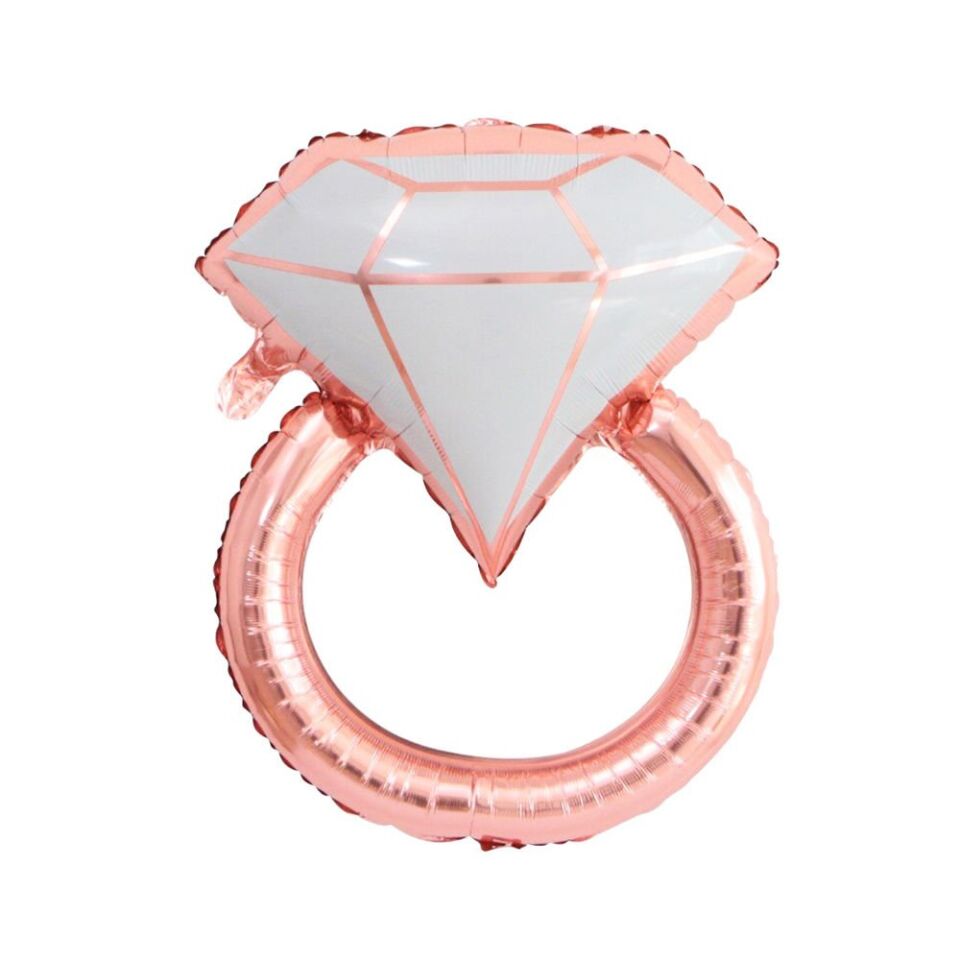 YÜZÜK FOLYO BALON ROSEGOLD 32İNÇ