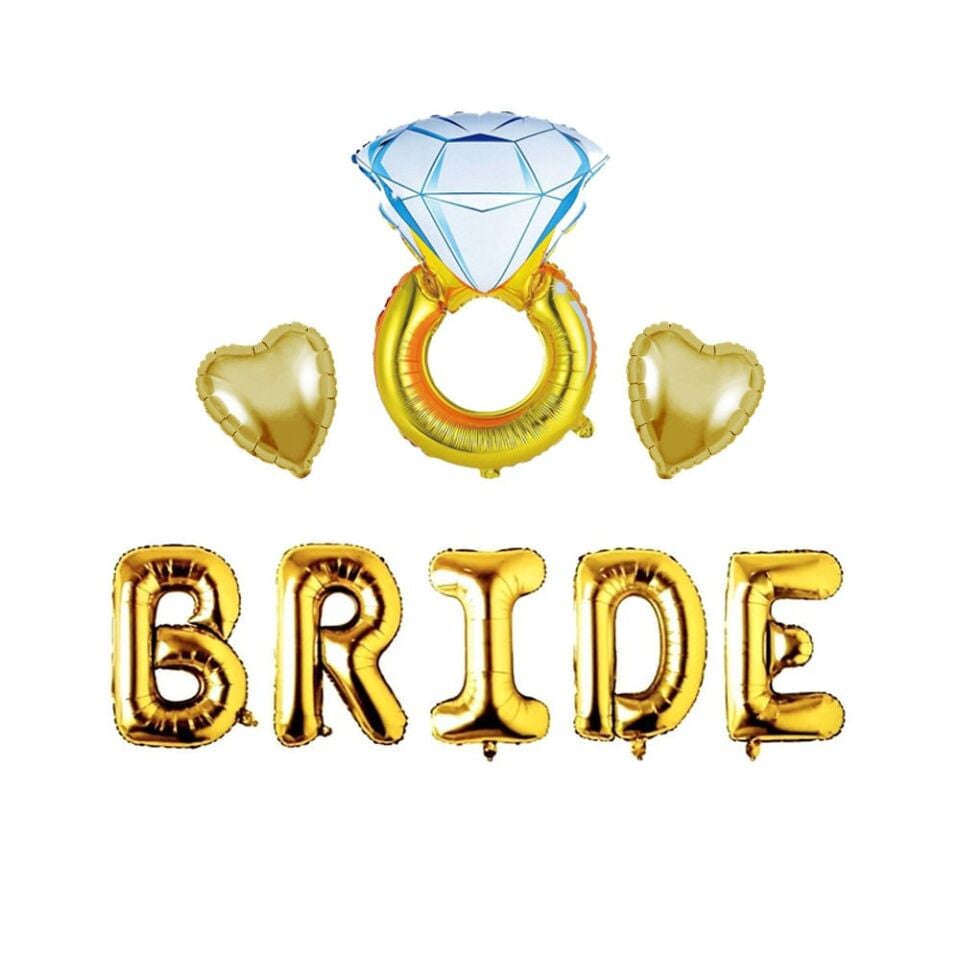 YÜZÜK KALP BRİDE GOLD SET BALON GOLD