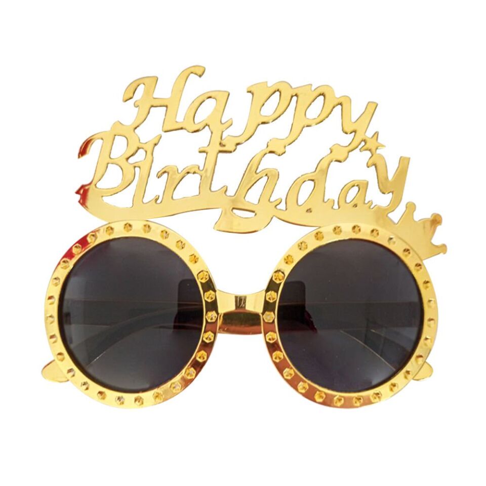 HAPPY BİRTHDAY PARTİ GÖZLÜĞÜ GOLD