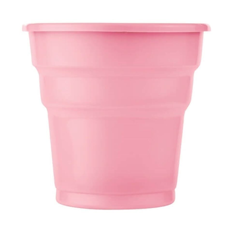 PEMBE PLASTİK BARDAK 25'Lİ