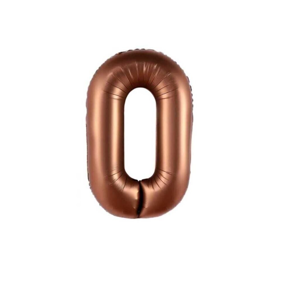 FOLYO RAKAM BALON 34 İNÇ ÇİKOLATA KAHVE 0