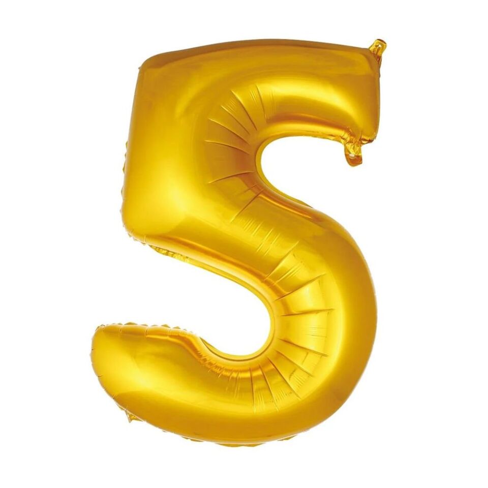 FOLYO RAKAM BALON 34 İNÇ GOLD 5