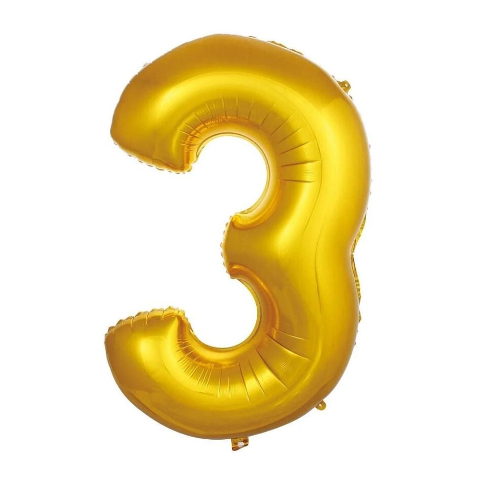 FOLYO RAKAM BALON 34 İNÇ GOLD 3
