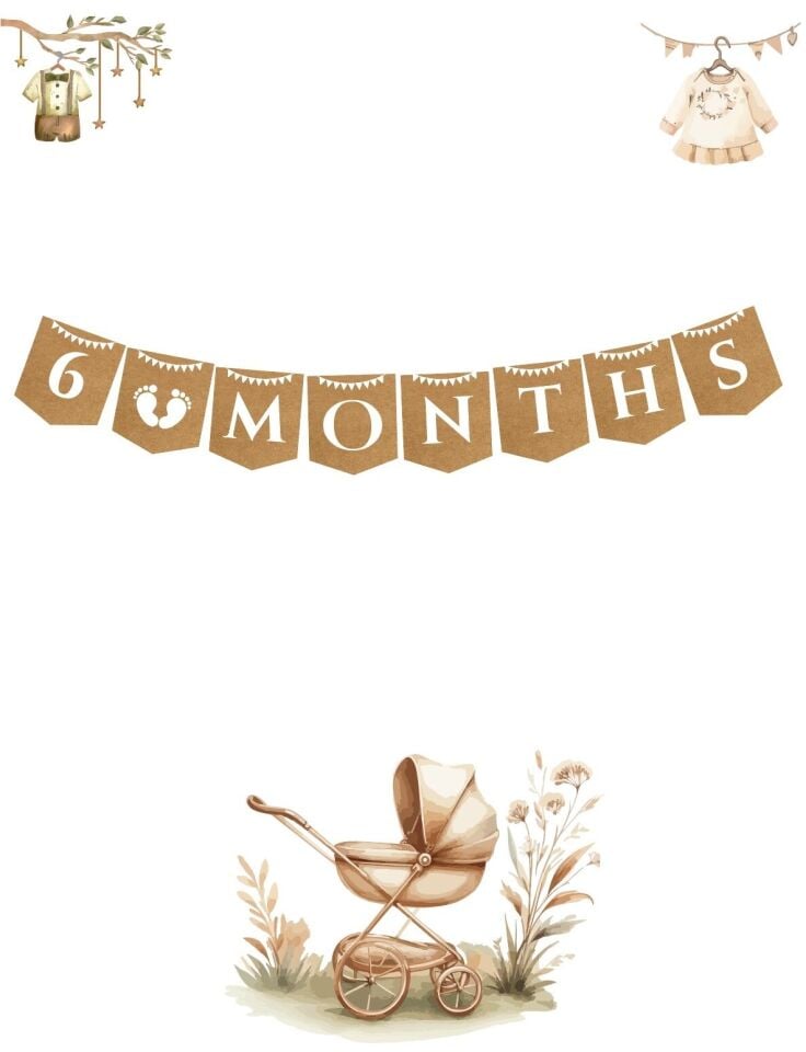 Kağıt Banner 6 Months Banner