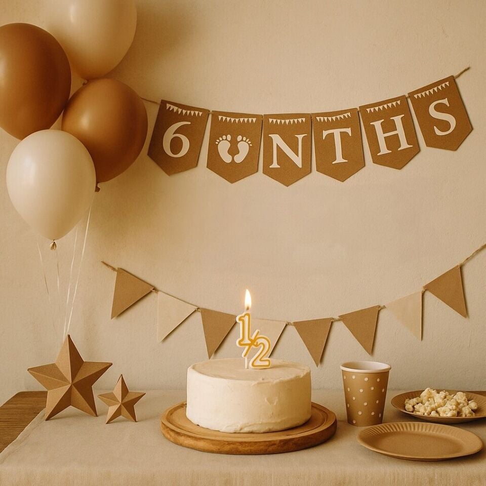 Kağıt Banner 6 Months Banner
