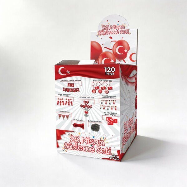 120 PARÇA 23 NİSAN KUTULU SET