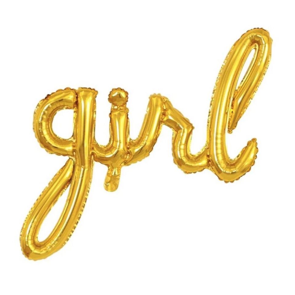 GİRL YAZI FOLYO BALON GOLD