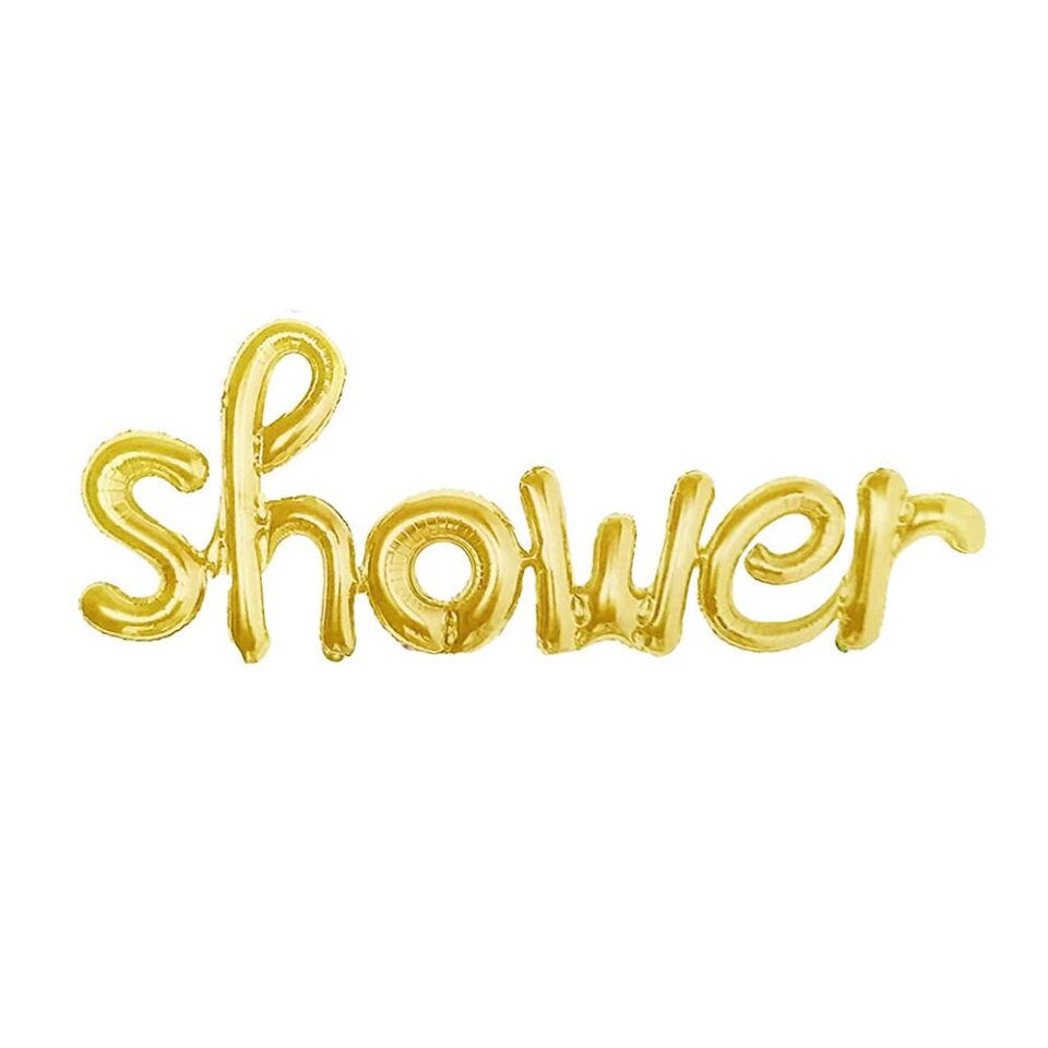 SHOWER YAZI FOLYO BALON GOLD
