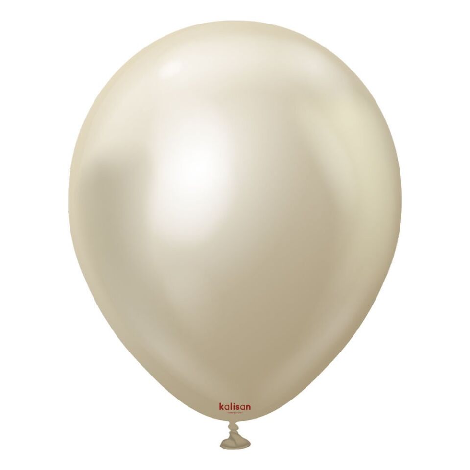 18'' Mirror(Krom) Balon Beyaz Altın 5'li